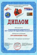 Диплом победителю в номинации «Организация года. Субподрядные организации»